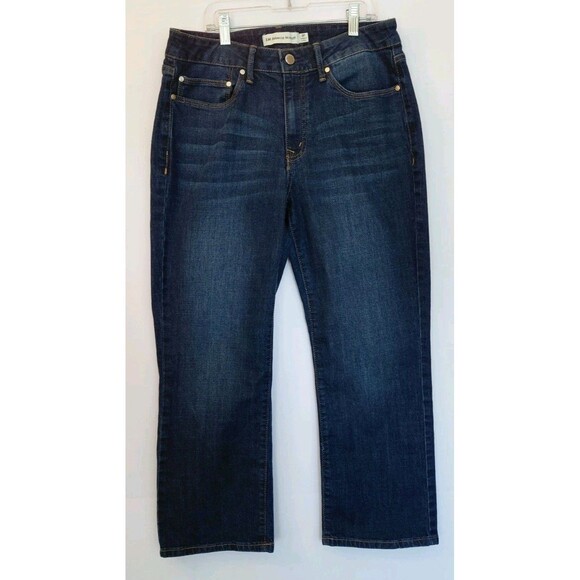 Rebecca Minkoff Size 8P Dark Wash Straight Leg Denim Jeans - Picture 1 of 7